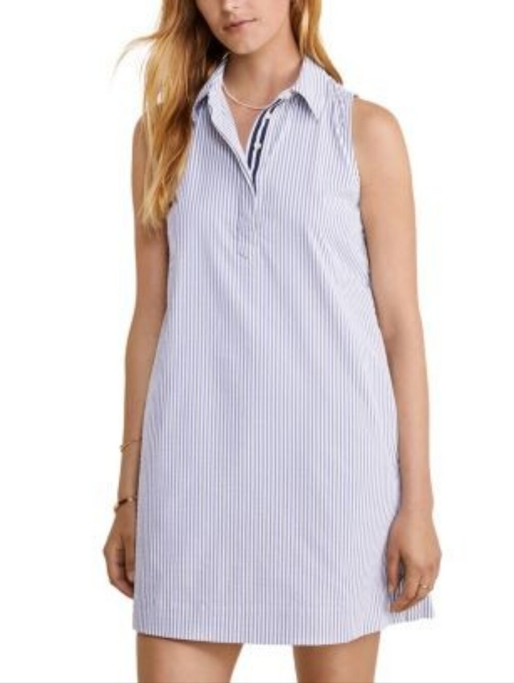 Vineyard VINES Striped Blue White Cold-Shoulder Women's Skirt